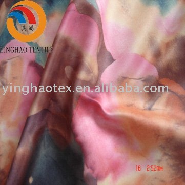 satin peach skin printing fabric